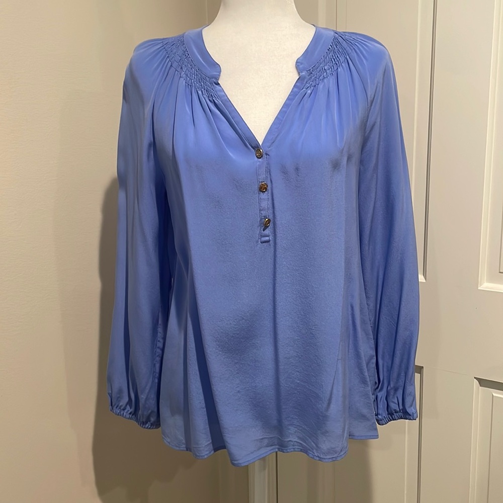 Lilly Pulitzer Lavender 100% Silk Blouse. Size Small.